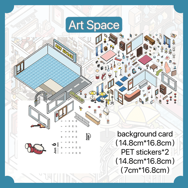 Creative Corners Series | Mini Studio-Inspired Scene Stickers| DoubleWoo