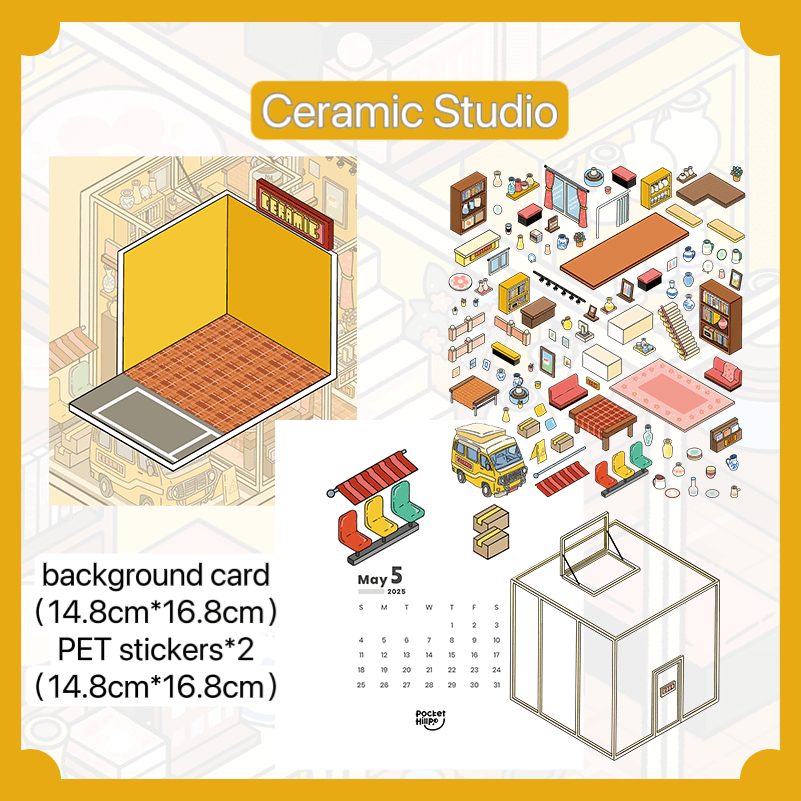 Creative Corners Series | Mini Studio-Inspired Scene Stickers| DoubleWoo
