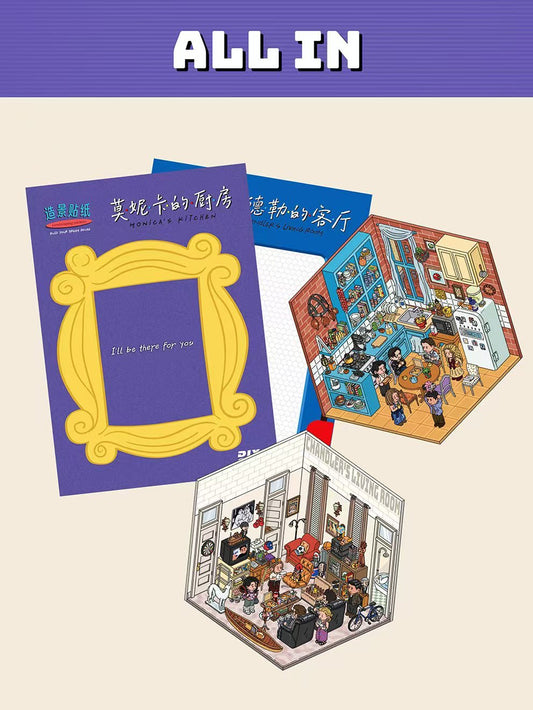 Friends Series Sticker Set – Monica’s Kitchen & Chandler’s Living Room