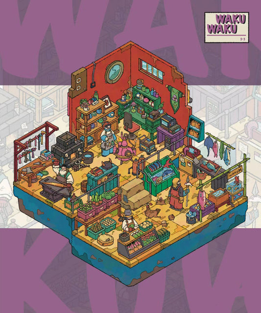 DOUBLEWOO WAKUWAKU 3.0 New Civilization scene – PET sticker for journaling and creative DIY