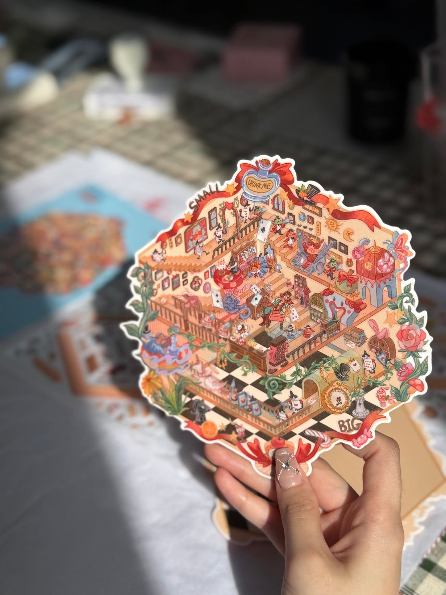 Alice in Wonderland – Matte Finish Scene Sticker | DOUBLEWOO