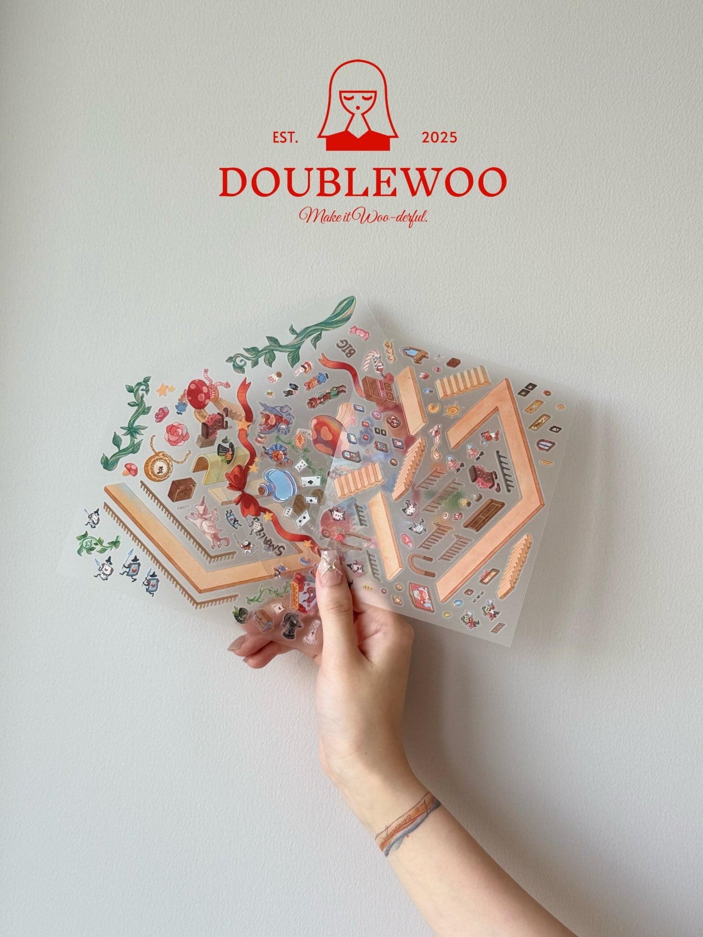 Alice in Wonderland – Matte Finish Scene Sticker | DOUBLEWOO