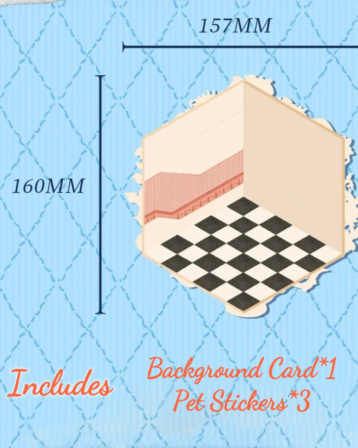 Alice in Wonderland scenery sticker set by DOUBLEWOO – vintage matte finish