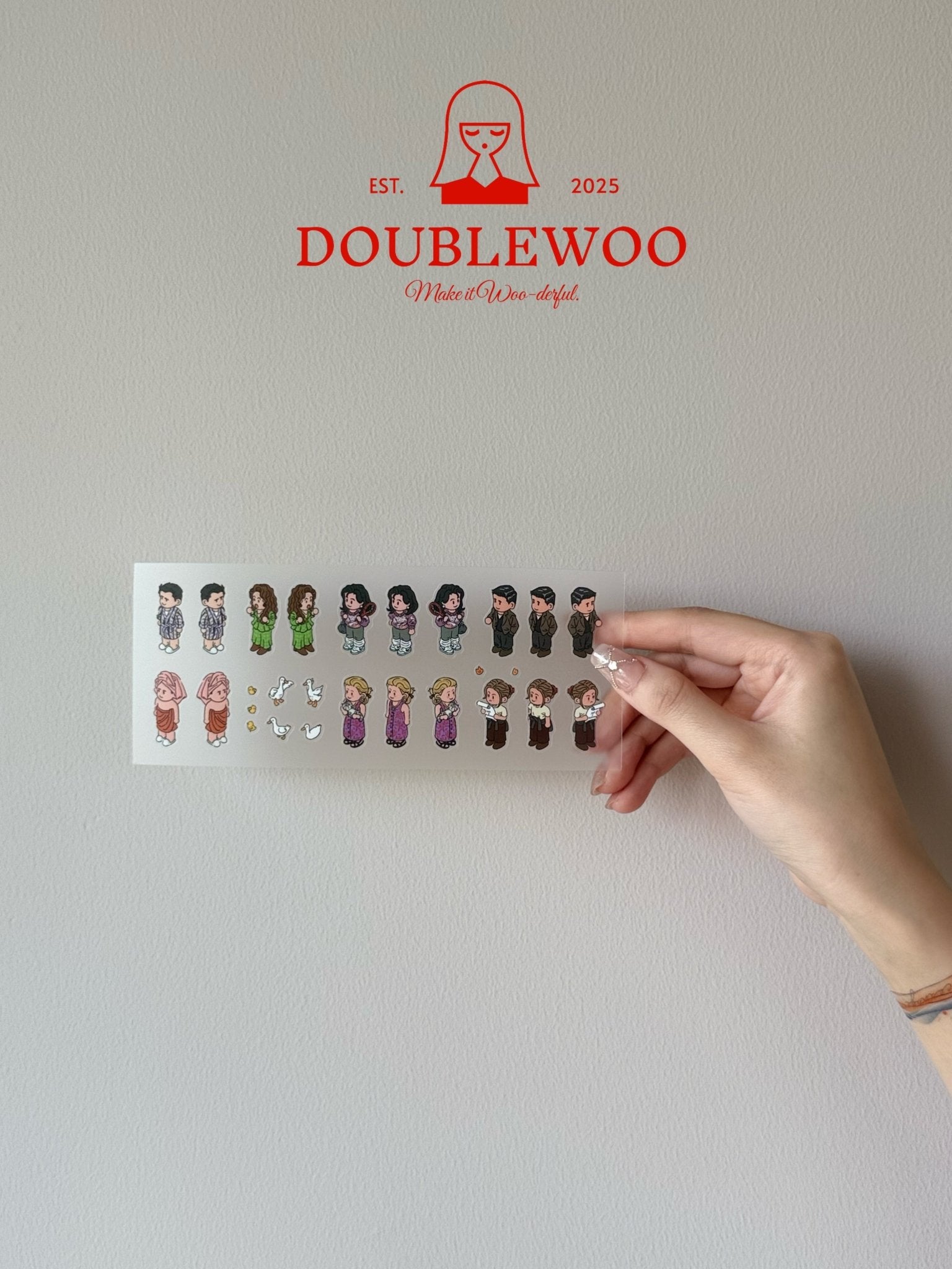 Scene sticker of Chandler's Living Room from DOUBLEWOO Friends Series