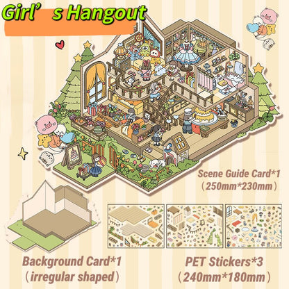 DOUBLEWOO Girls Hangout – DIY journaling decoration by DOUBLEWOO