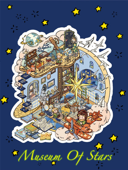 DOUBLEWOO Prince of the Stars Sticker - Museum of Stars scene