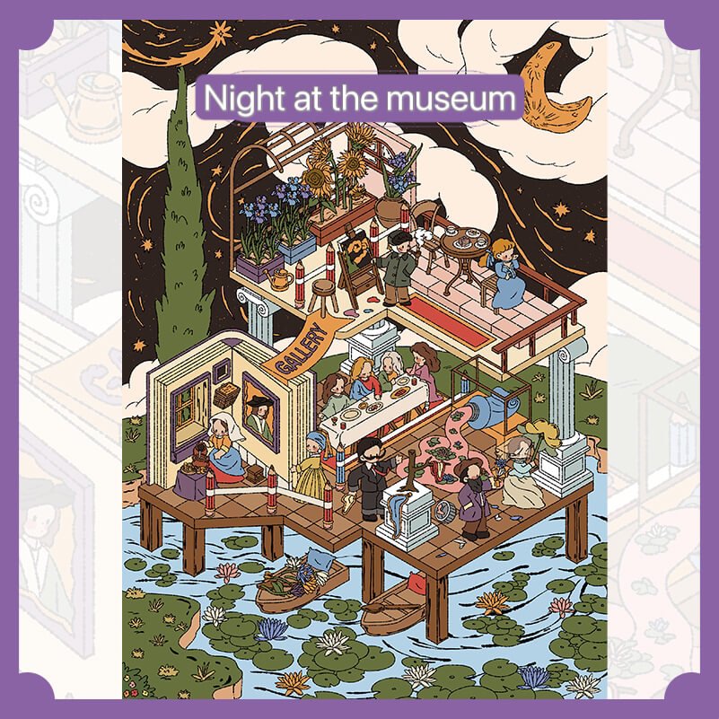 Whimsical Illustration Series | Large Size Scene Stickers – DOUBLEWOO