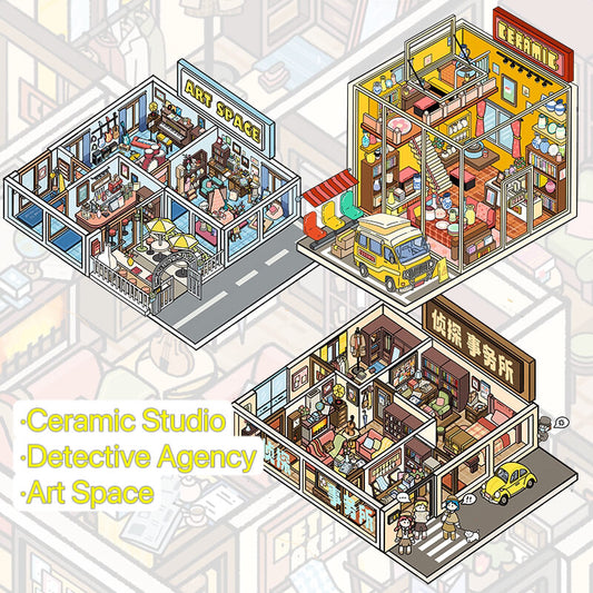 Creative Corners Series | Mini Studio-Inspired Scene Stickers| DoubleWoo