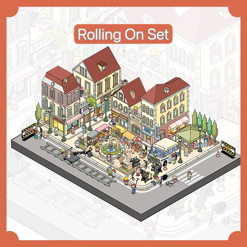 Street Scenes Series Large Size Scene Stickers | Urban Mini Worlds | DoubleWoo