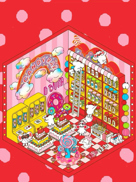 DOUBLEWOO Tough Candy Little Rascals Tough Candy scene sticker – PPQQ DIY candy shop theme