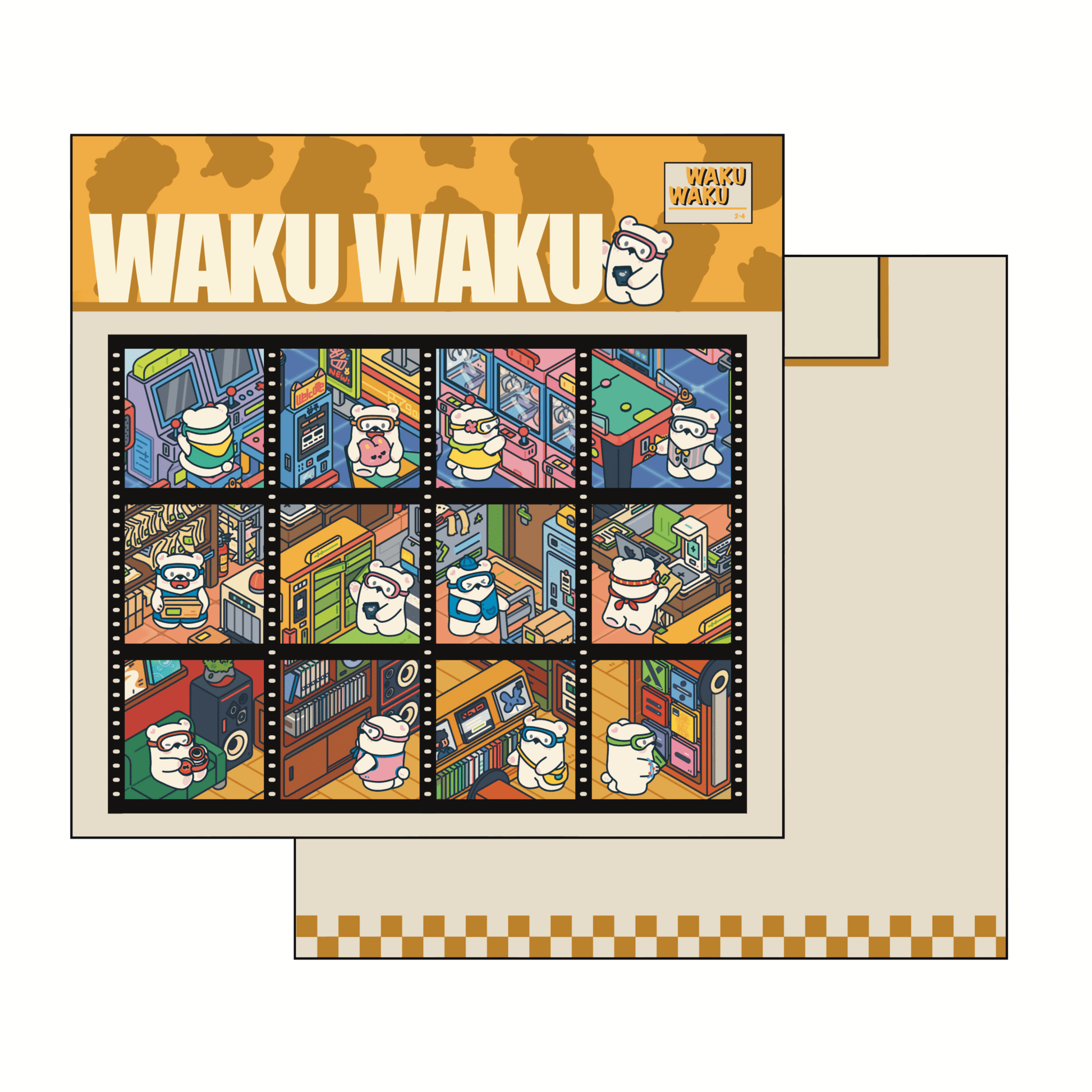 DOUBLEWOO WAKUWAKU 2.0 - chatacter stickers fullset