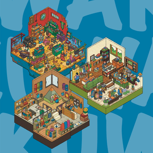 WAKUWAKU 3.0 Series – Fashion Boutique, New Civilization, Outdoor Store DIY scene stickers – DOUBLEWOO