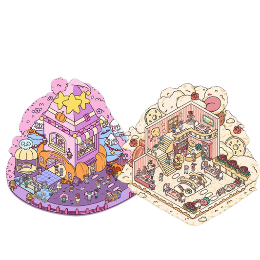 Whimsical Treats Series full set – 2 DIY scenery stickers for collectors – DOUBLEWOO exclusive